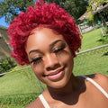 Burgundy Pixie wig